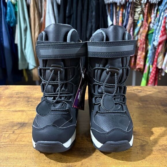 Totes Boys Asher Waterproof Insulated Winter Boots in Black NWT 11 - Picture 2 of 7